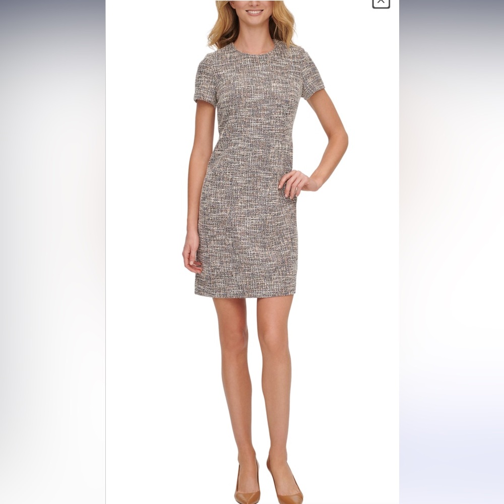 Calvin Klein short sleeve sheath dress